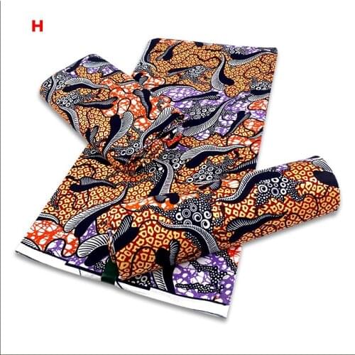 African Batik Golden Wax Veritable Pattern Cotton Wax Tissu Africain Fabric for Party Dress S210525