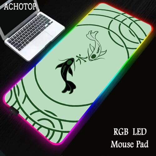 ART RGB Gaming Computer Mousepad Large Big Gamer Desk Carpet Mouse LED Mouse Pad Gaming Accessories XL Backlit Keyboard Mice Mat