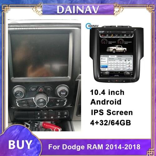 2 din Vertical Screen Android Car GPS Navigation For Dodge ram 1500 sport 2014 Car Multimedia Player Auto Radio Tape Recorder