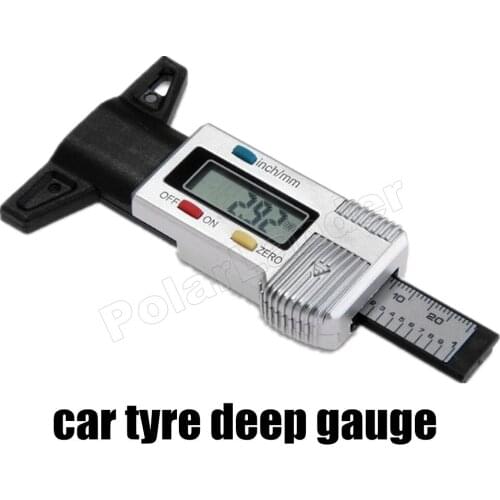 Auto Car Mortorcycle LCD Digital Tyre Gauge Tire Tread Depth Tyre Tester Diagnostic Tools detector tester brake shoe gauge