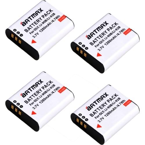 Batmax LI-90B LI-92B LI90B Camera Battery for Olympus Tough TG-5 TG-Tracker SH-1 SH-2 SP-100 IHS TG L20