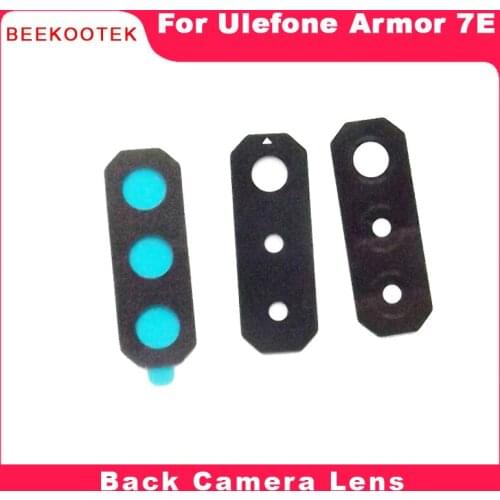 BEEKOOTEK New Original Ulefone Armor 7E Rear Back Camera Lens Glass Cover Sticker Repair Part Replacement For Armor 7E Phone