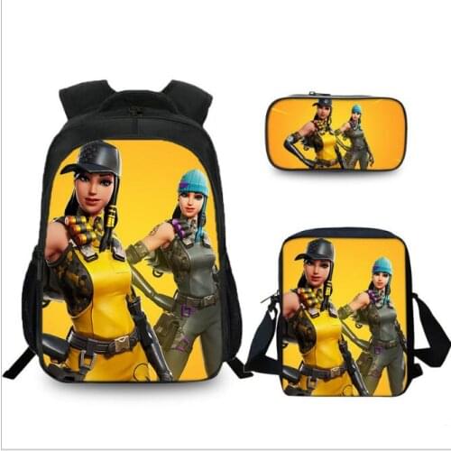 3pcs/set Black Afro Girls Print Backpack in School Stylish Muslim Girls Bagpack for Children Kids Rucksack Mochila