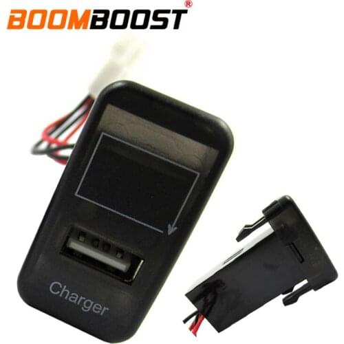 For Nissan USB Interface Socket Dashboard Socket Car Charger 5V 2.1A LED light Adapter