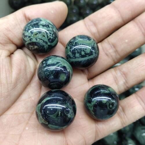 Gemstone crystal sphere ball Madagascar Peacock Eye Green Kambaba Jasper Fossil Crystal Ball natural stones and minerals