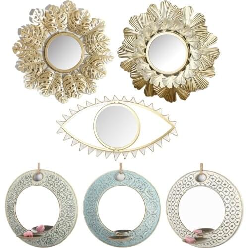 Innovative Art Decorative Wall Mirror Hanging Dressing Makeup Mirrors for Bathroom Living Room Bedroom Home Decor