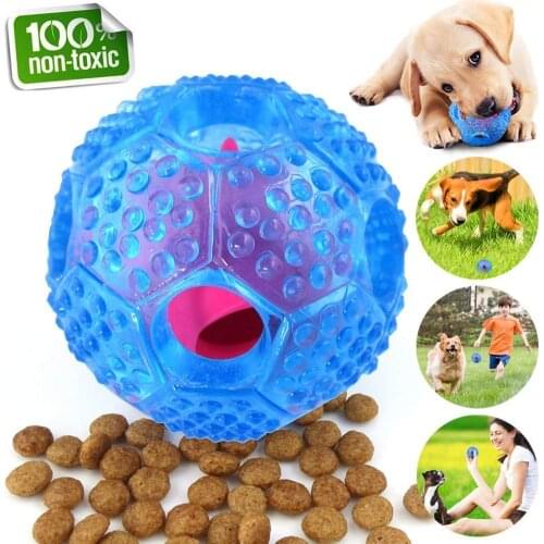 Interactive Dog Toys Dog Chew Toys Ball for Small Medium Dogs IQ Treat Food Dispensing Puzzle Puppy Durable Rubber Pet Ball
