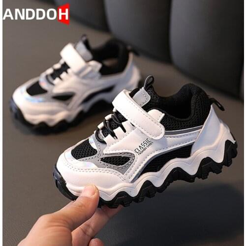 Size 21-30 Children Casual Mesh Sneakers Kids Boys Girls Breathable Wear-resistant Running Sneakers Baby Non-slip Toddler Shoes