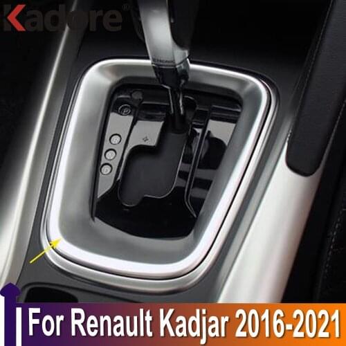 For Renault Kadjar 2016 2017 2018 2019 AT ABS Matte Gear Shift Panel Cover Car Decoration Trim Interior Accessories Car Styling
