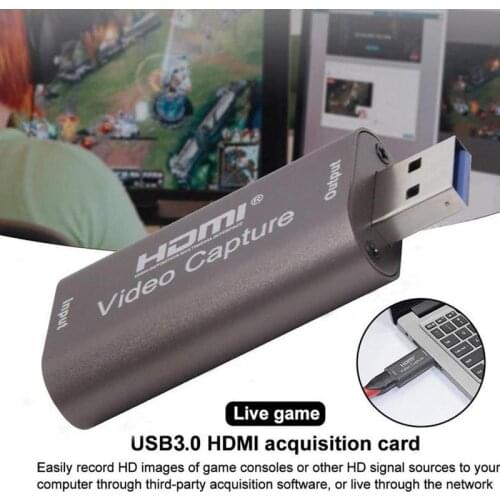 Mini HD 60fps HDMI-compatible to USB Video Capture Card Youtube Game OBS Box Streaming For Computer Live Recording Broadcast