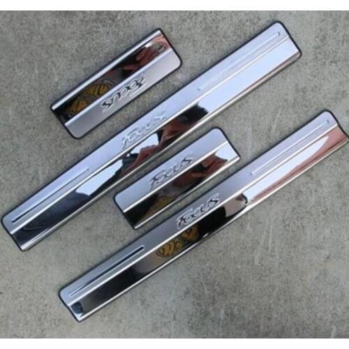 High-quality Stainless Steel Door Sill Scuff Plate Trim Car Accessories for Ford Focus 3 2 Hatchback Sedan 2005-2016 Car stylin