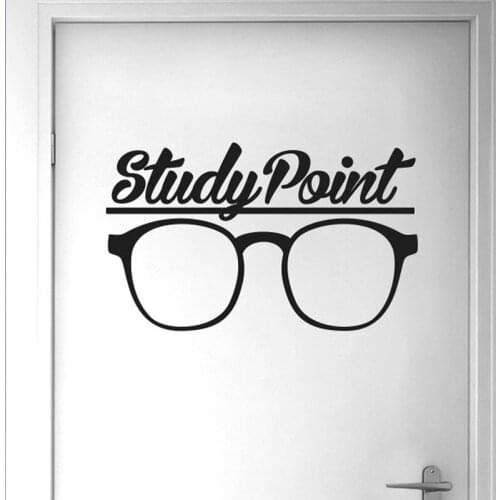 Bookworm Dorm Door Decal Study Point Room Door Wall Stickers Vinyl Art Decals Personality Door Decoration Sale C13-60