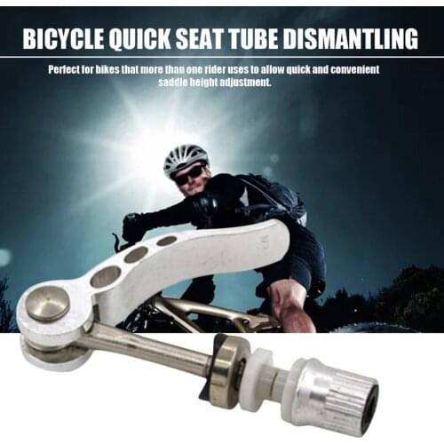 2021 NEW Bicycle Bike Quick Release Adjustable Seatpost Clamp Seat Post Screw Bolt Lever