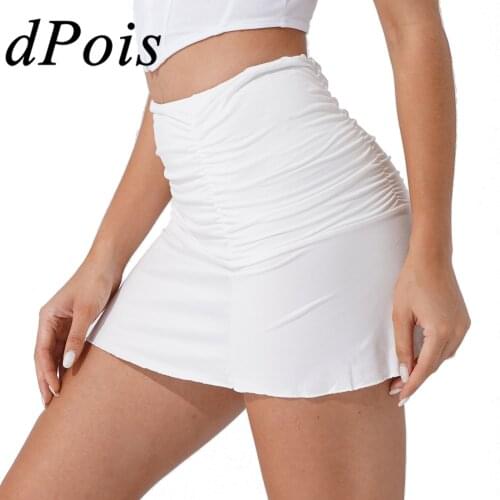 2021 New Womens Skirts Ruched Slim Fit Pleated Sexy Ladies Mini Skirt Girls Fashion Streetweaar Women Summer High Waist Skirts