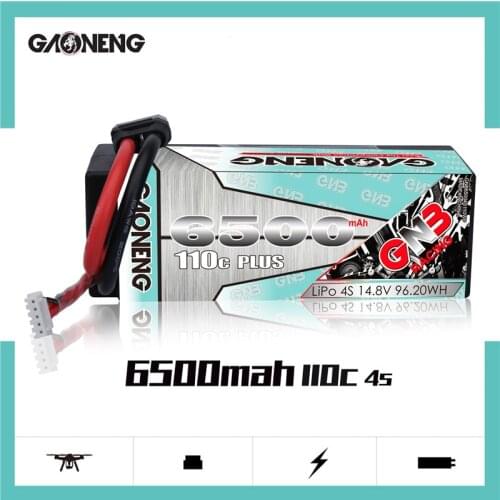 Original GNB 4S 6500mAh 14.8V 110C Hardcase LiPo Battery XT90/XT60/T/EC5/ XT150 Plug voor 1:8 1/8 RC Auto vier drive off-road RC