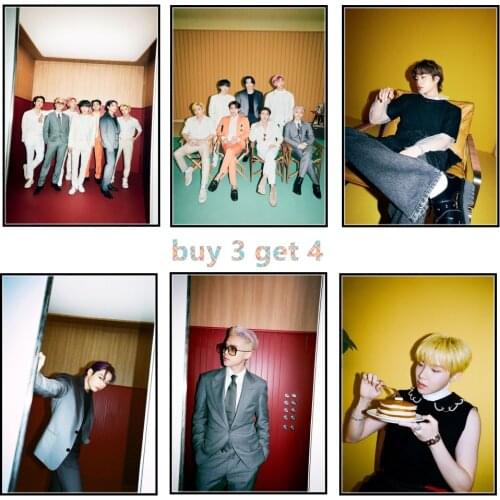 2021 New South Korean Groups K-POP Bangtan Boys Poster New Album Butter Teaser HD Photo JUNG KOOK JIMIN V SUGA JIN RM J-HOPE