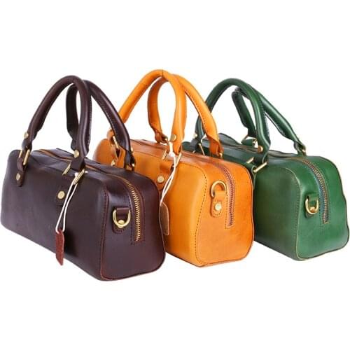 221 Genuine Leather Women Handbag Small Totes Handmade Shoulder Bags