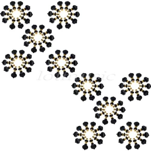 100Pcs Ukulele Tuning Peg Pin Machines Tuner Thick Button Black Ukulele Peg