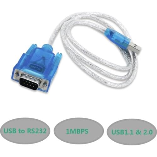 5pcs USB to RS232 COM Port Serial PDA 9 pin DB9 Cable Adapter Support Windows7 Wholesale Drop Shipping