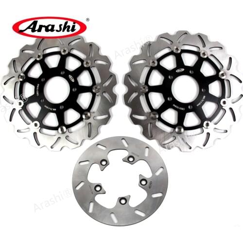 Arashi 1 Set 300 / 220 mm For SUZUKI GSXR GSX R 600 750 2004 2005CNC Front Rear Brake Disc Rotors Disk GSX600R GSX750R 600cc