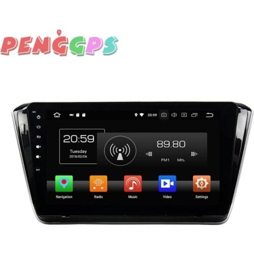 10.1inch Android 8.0 7.1 Car Radio DVD Player GPS Navigation Headunit For Volkswagen SKODA SUPERB 2015 Car Stereo Multimedia Map