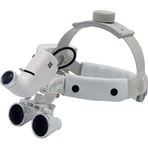 Wireless 5W LED Medical Headlamp Surgical Headlight+2.5/3.5X420mm Binocular Magnifier Dental Loupes
