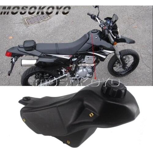 For KAWASAKI KLX250SF 2009 Supermoto Enduro Oil Fuel Tanks Motocross Black Gas Tank for KAWASAKI KLX250S 2009-2014