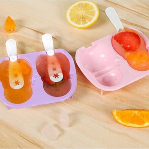 1Pcs Penguin Shape Ice Cream Stick Mould Jelly Chocolate Candy Mold Bar Drink Popsicle Stick Maker Frozen Clear Ice Cream Mold23