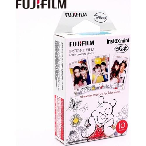 Fujifilm 10 sheets Instax Mini Winnie pooh honey bear Instant Film photo paper for Instax Mini 8 7s 25 50s 90 9 SP-1 SP-2 Camera