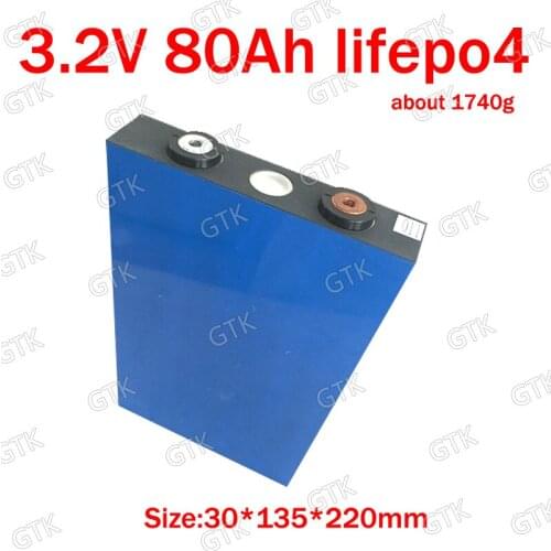 GTK 4PCS 3.2v 80Ah lifepo4 battery lifepo4 for DIY 24v 12v 36V 300AH wheelchair solar power backup golf cart EV inverter bike