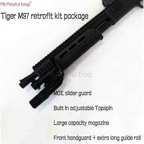 Playful bag Upgrade materials of M97 handguard long guide rail ammunition bin upper rotation refitting accessories OB46