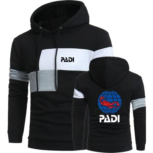 2021 Hot Scuba driver Padi Logo Printing Design Sports Hoodies Leisure Tops Cotton Comfortable Pullover Jackets Sweatshirts