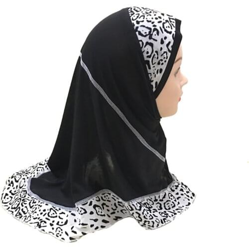 Muslim Fashion Islam Girl Hijab Al-Amira Headscarf Flowers Hijab Jersey Turbans For Women Underscarf Instant Hijab Kids Hijab