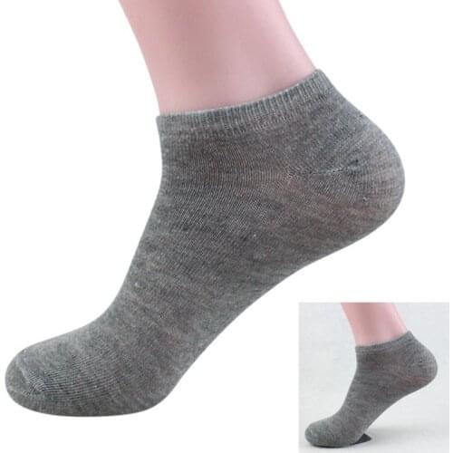 2019 New Men Crew Ankle Socks Casual Low-Cut Cotton Socks Size 9-11