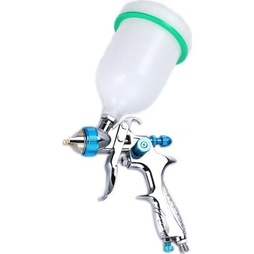 1.4mm Nozzle Professional HVLP Spray Gun Gravity Pneumatic Spay Gun 600ml Cup for Painting Car Airbrush Aerograph Decor