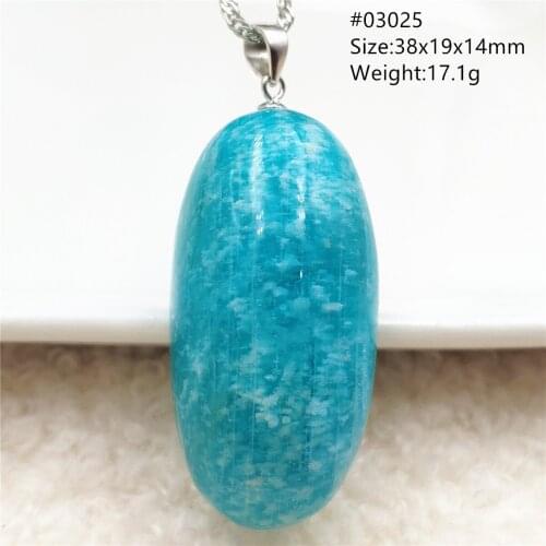 Genuine Natural Green Amazonite Gemstone Pendant 38x19x14mm Oval Powerful Energy Women Men Best Russia Fashion Jewelry AAAAA
