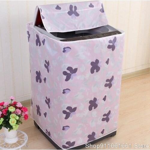 Household Washing Machine Dustproof Cover Waterproof Case Bathroom Washing Machine Protective Cover Sunscreen Home Organizer