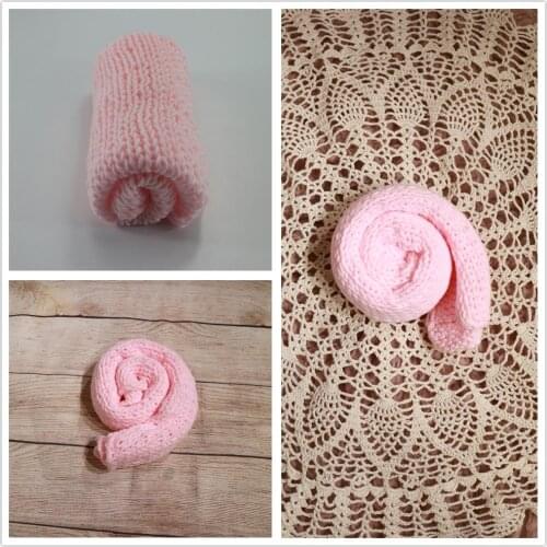 Clearance! 3pcs/Set Handknit Soft Milk Cotton Wraps 60x30cm Stretch Soft Infant Wraps for Newborn Baby Photography Accessories