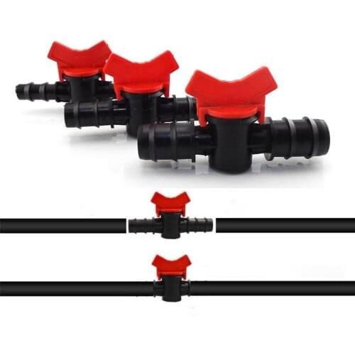 16mm 20mm 25mm Garden Water Tap Drip Irrigation Mini Switch Valve Waterstop Connectors Hose Adapter Home Garden Greenhouse