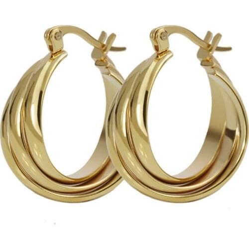 Hot Sale Twisted Three Lines Earrings