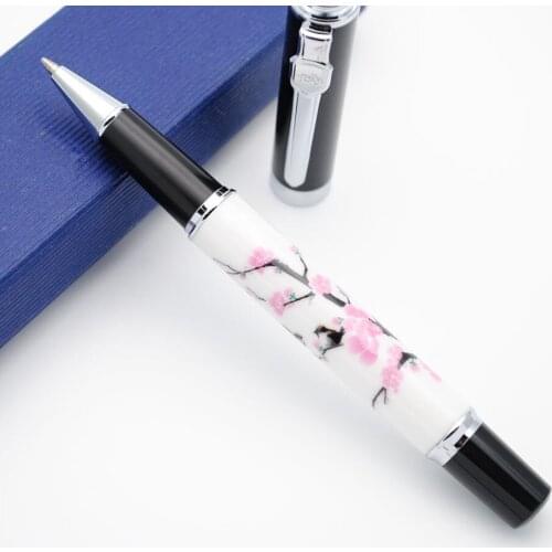 JINHAO 8802 Rollerball Roller Ball Pen (Birds and Wintersweet Painting)