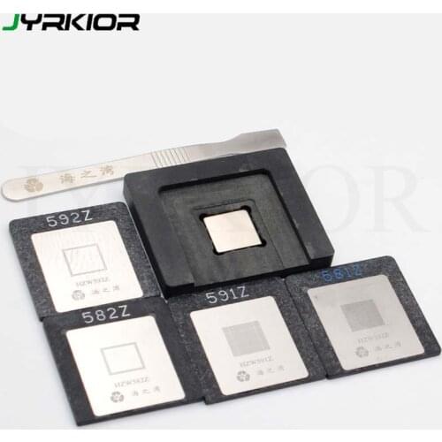 Jyrkior 0.1mm BGA Reballing Stencil Phone BGA Reballing Stencil Template For iPhone 6/6p/6s/6sp/7/7p A8 A9 A10 CPU Repair