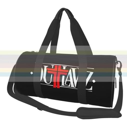 The Outlawz universal travel sports fitness shoulder bag. Nylon portable outdoor sports bag. Dry and wet separation bag