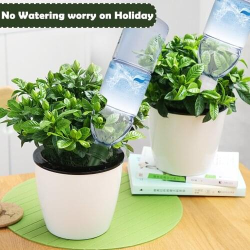 Behogar 10PCS Automatic Adjustable Devices Plastic Self Irrigation Watering Stakes Spikes System for Potted Plants Houseplants