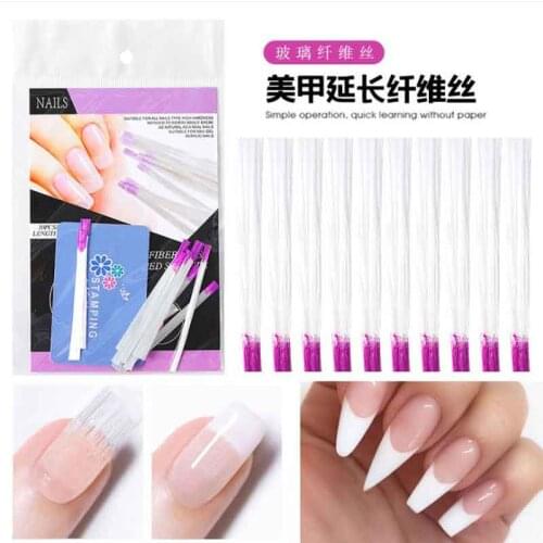 20 pcs Fiber Nail extension/ Fiberglass for Nail Extension Acrylic Nails Tips
