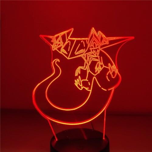 Pokemon Lamp Dragapult Anime Figure LED Lamp Pocket Monster 3D Figurine Game Toys For Kids Baby Gifts Doll Lamp Model Collection