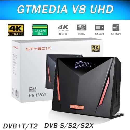 4K Ultra HD GTmedia V8 UHD Receptor satelite DVB S2 T2 Cable H.265 Built in Wifi Gt media V8 Satellite tv receiver no app