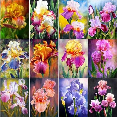 5d Diy Diamond Embroidered Flowers Full Diamond Square Diamond Diamond Painting Set Cross Stitch Mosaic Room Decoration