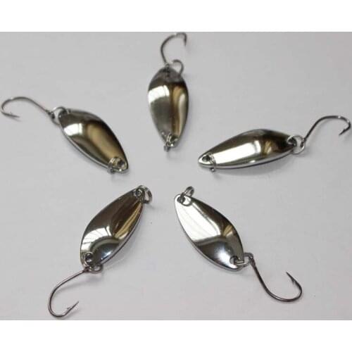 Free shipping 50pcs/lot fishing spoon lure isca artificial bait metal fishing lure fishing tackle trout lure bass bait