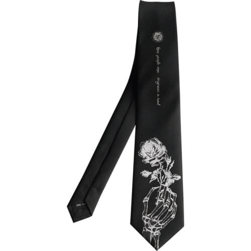 Free Shipping New Male mens Original design students personality gift necktie Give people a rose hand with lingering fragrance